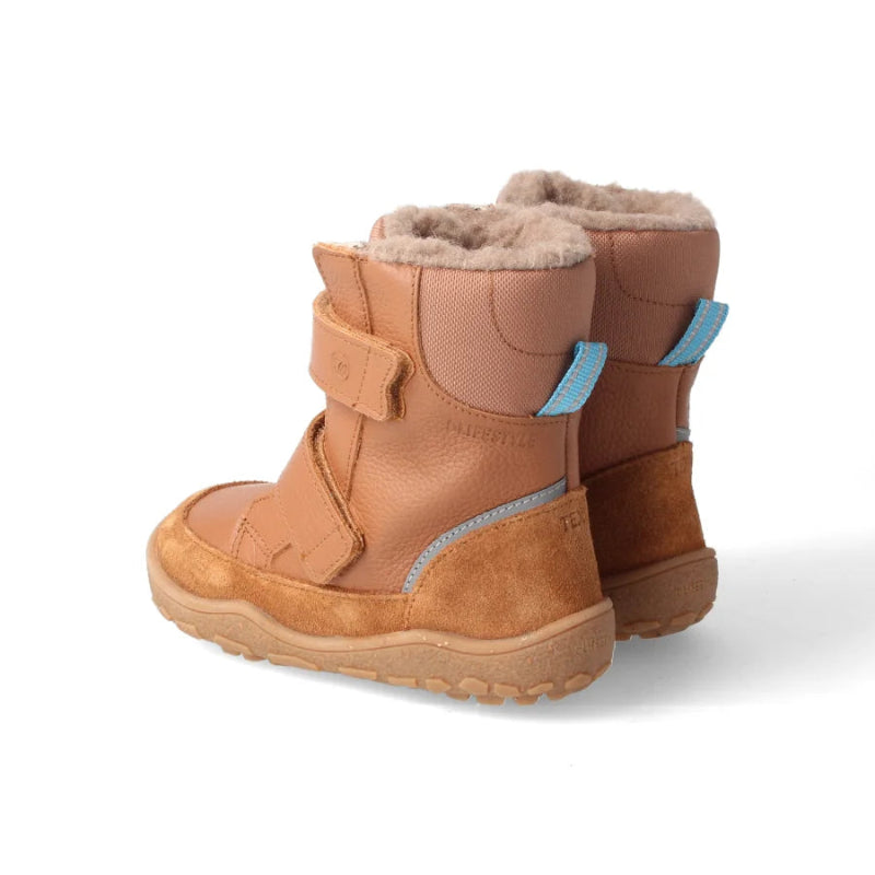 Blifestyle PolarfuchsStyle Tex Haselnuss - wasserfeste Barfußschuhe Kinder, Hinten