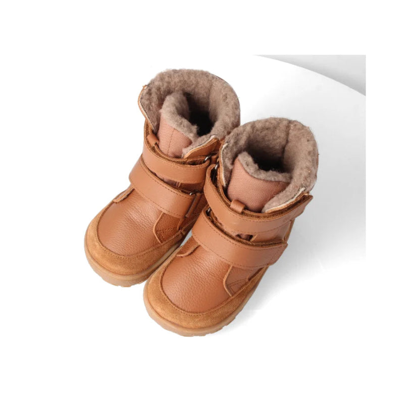 Blifestyle PolarfuchsStyle Tex Haselnuss - wasserfeste Barfußschuhe Kinder, Oben