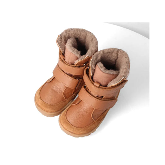 Blifestyle PolarfuchsStyle Tex Haselnuss - wasserfeste Barfußschuhe Kinder, Oben