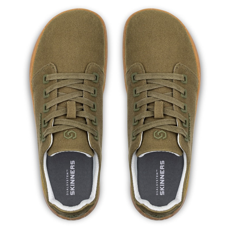 SKINNERS Wanderer II Military Green – minimalistisch, bequem & vegan