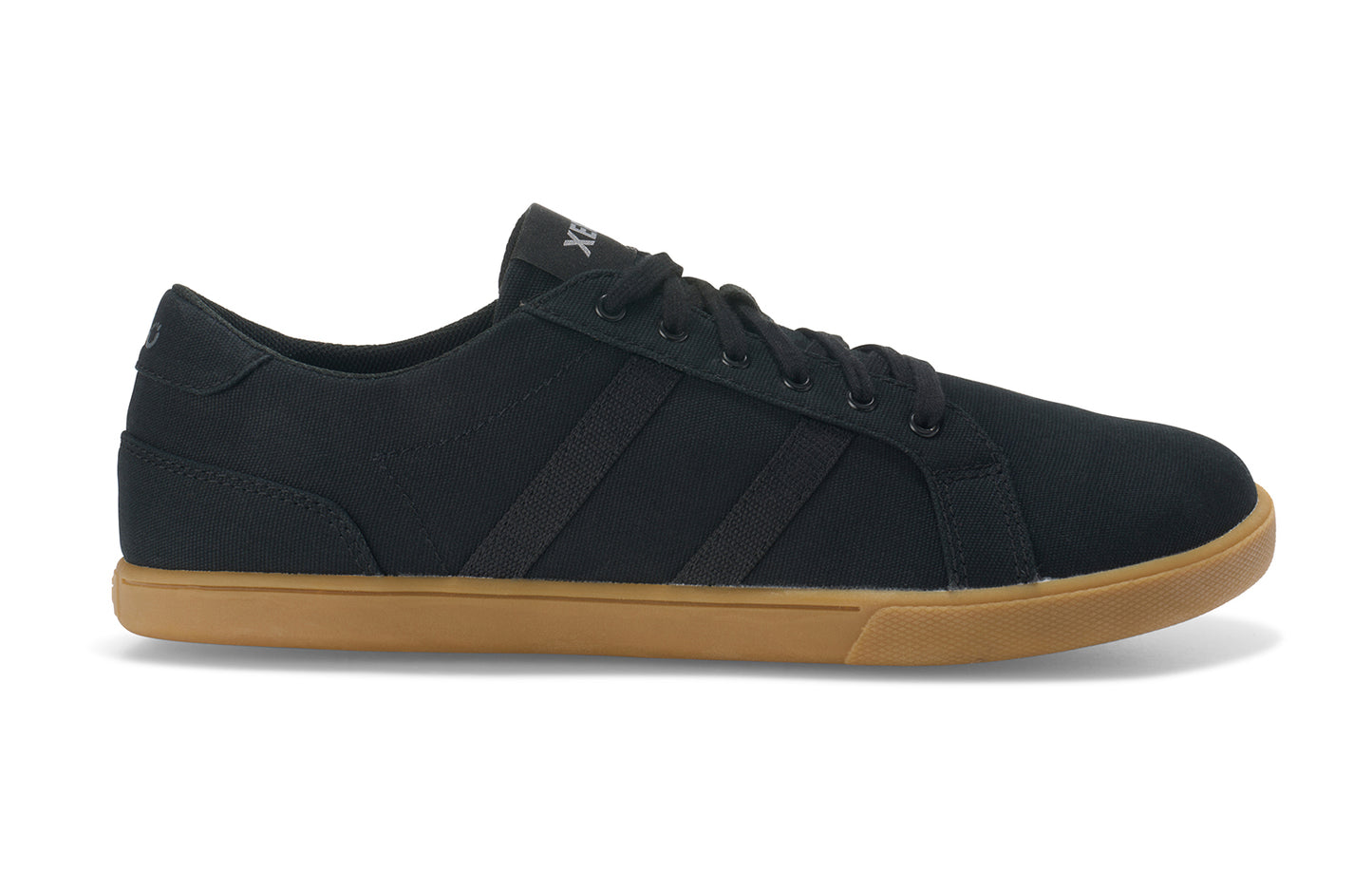 XERO SHOES Dillon Canvas Men Black / Gum – klassischer Barfuß-Sneaker aus Baumwolle