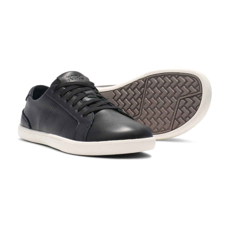 Schwarzer Leder Barfuß-Sneaker von Xero Shoes