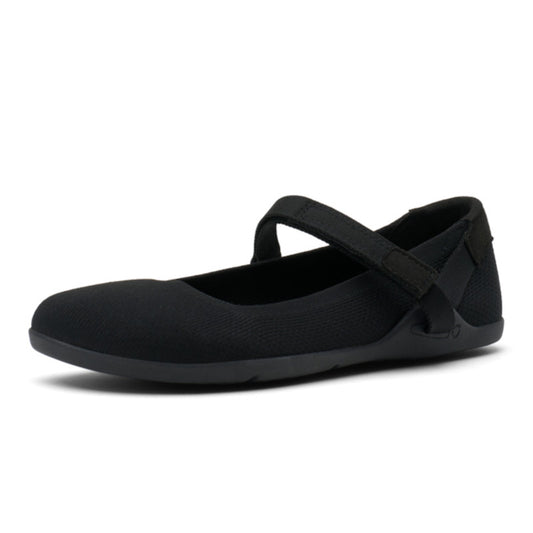 Minimalistischer Mary Jane Barfußschuh schwarz