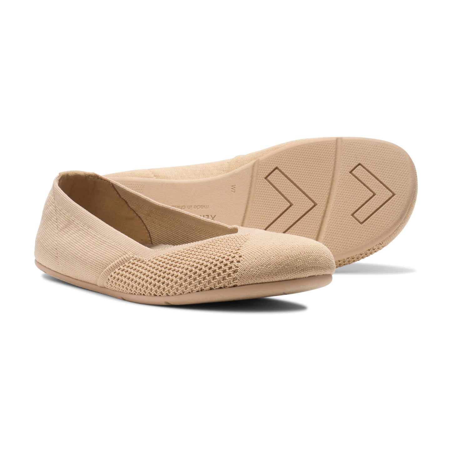 Xero Shoes Phoenix Knit Irish Cream Barfuß-Ballerina aus Strick