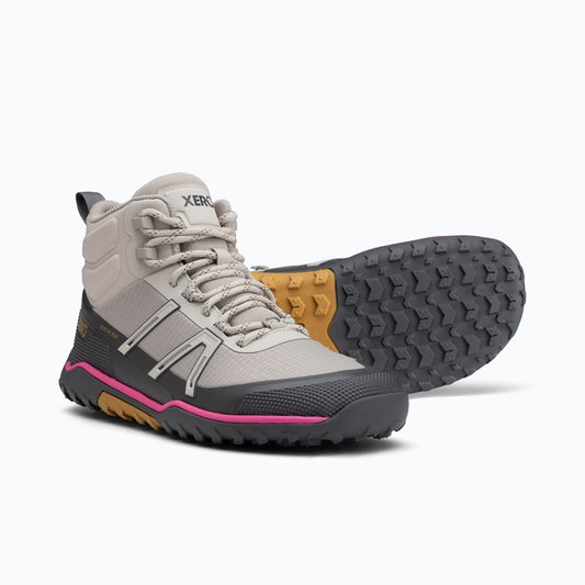 XERO SHOES Scrambler Trail Mid WP Women Dove / Fuchsia Purple