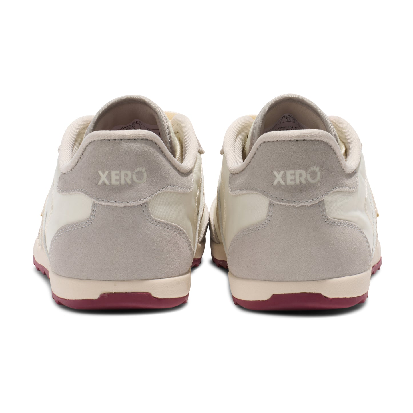 XERO SHOES Wynn Tan / Pink Sand / Red – retro-inspirierter Barfuß-Sneaker