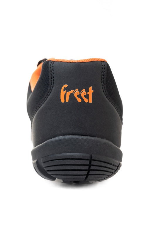 Freet Feldom Black / Orange – minimalistischer Trail-Barfußschuh